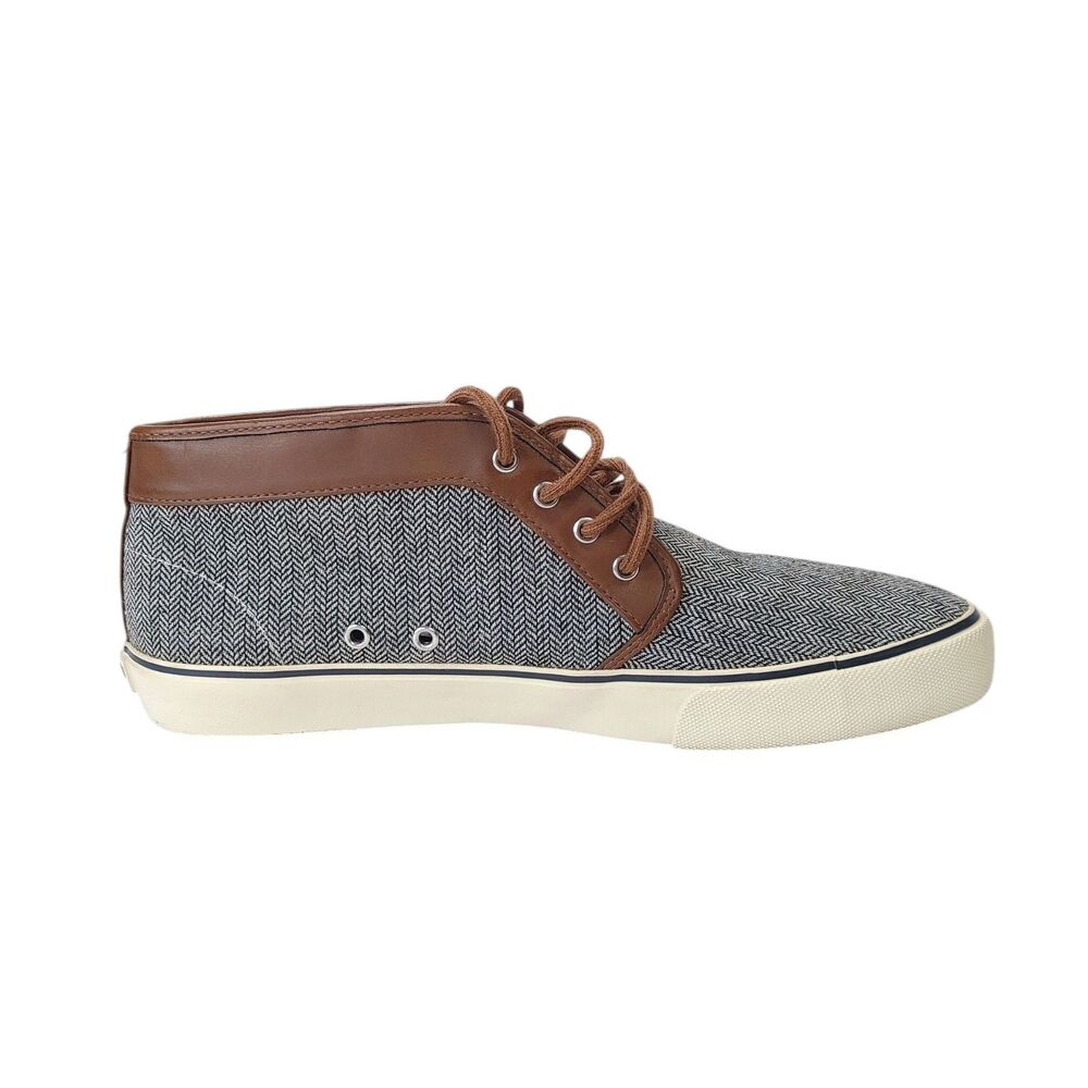 Men’s Size 12 Gray Brown American Eagle Herringbone Chukka Sneakers Casual - Picture 11 of 12